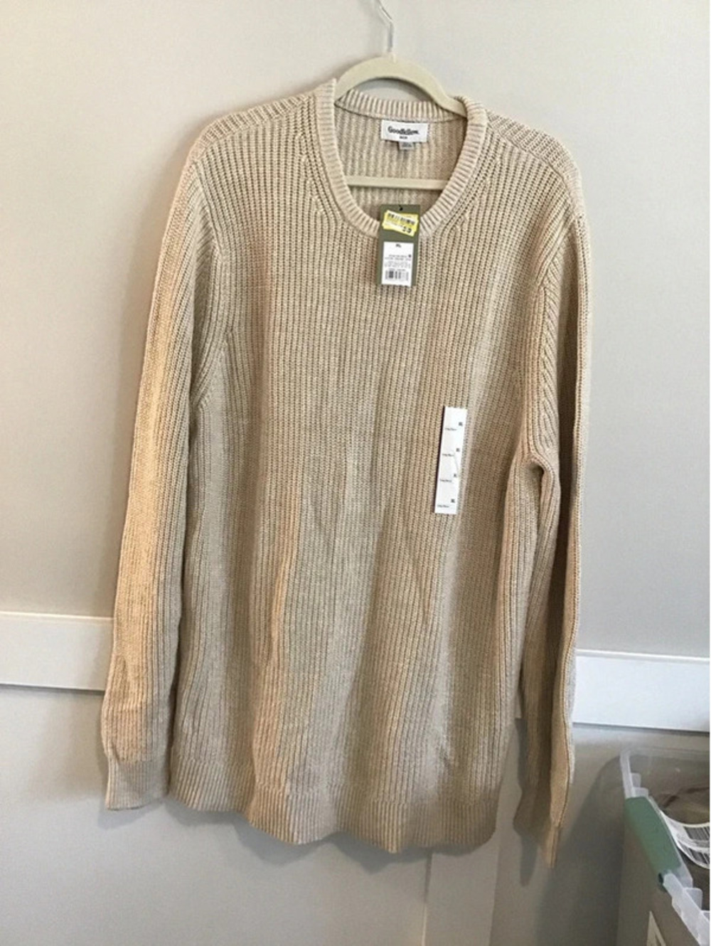 Mens Goodfellow pullover sweater, xl, new, soft, cozy
